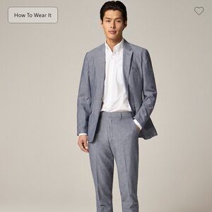 J. Crew Ludlow Gray Men's Blazer Suit Jacket 44R slim